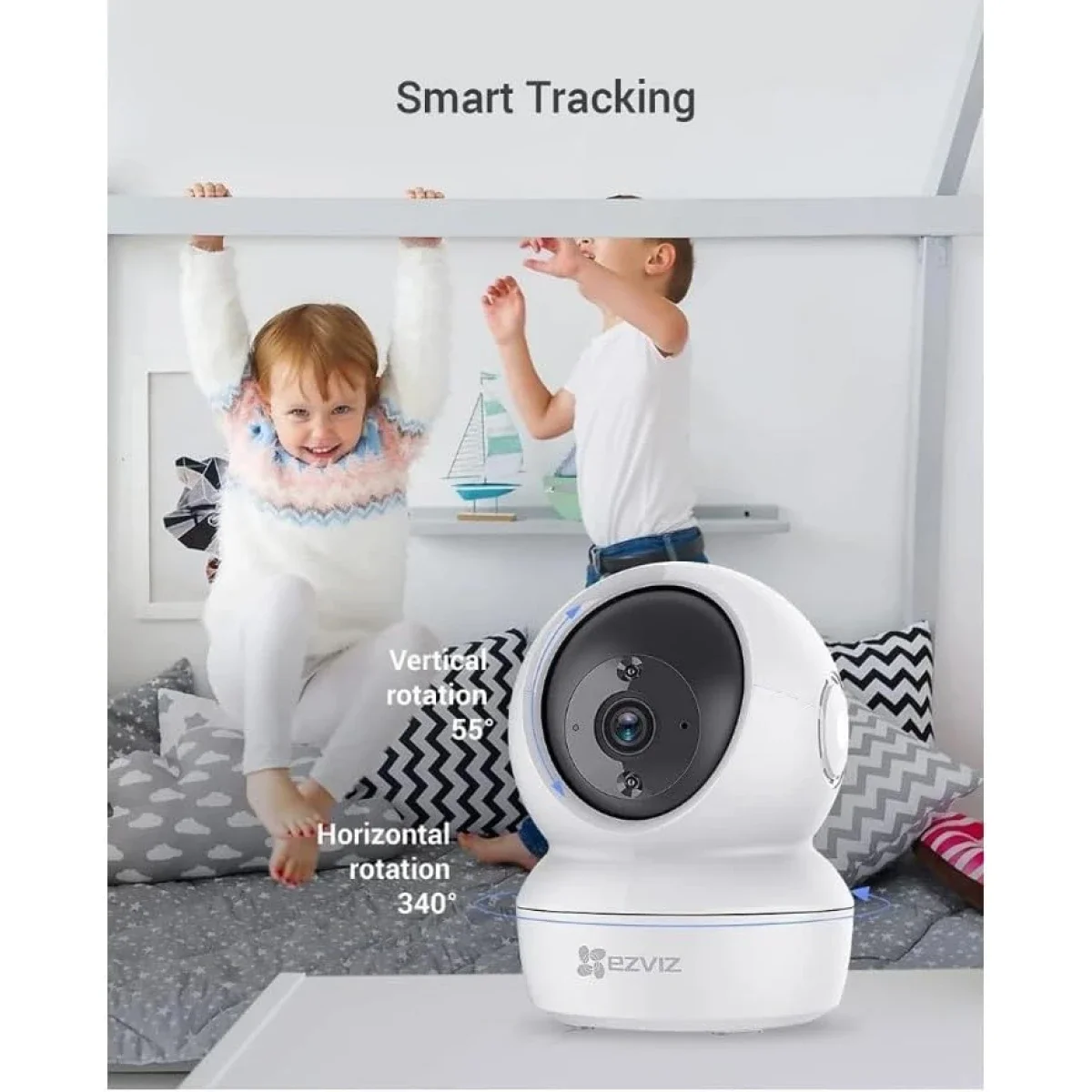 Ezviz TY1 Pro Smart Wi-Fi Pan & Tilt Indoor Camera with Color Night Vision - Thumbnail 2