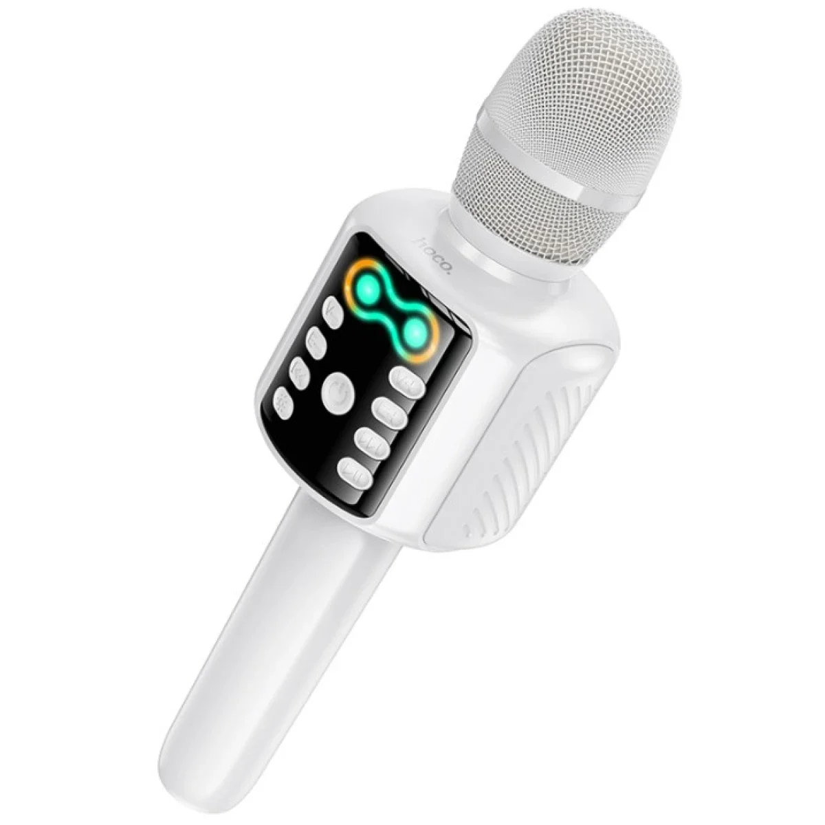 HOCO L24 Bluetooth Karaoke Microphone with Built-In Speaker, White