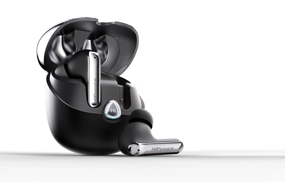 HiFuture Sonic Air TWS Earbuds with ENC, Bluetooth 5.3, 25 Hours Playtime, Black - Thumbnail 5