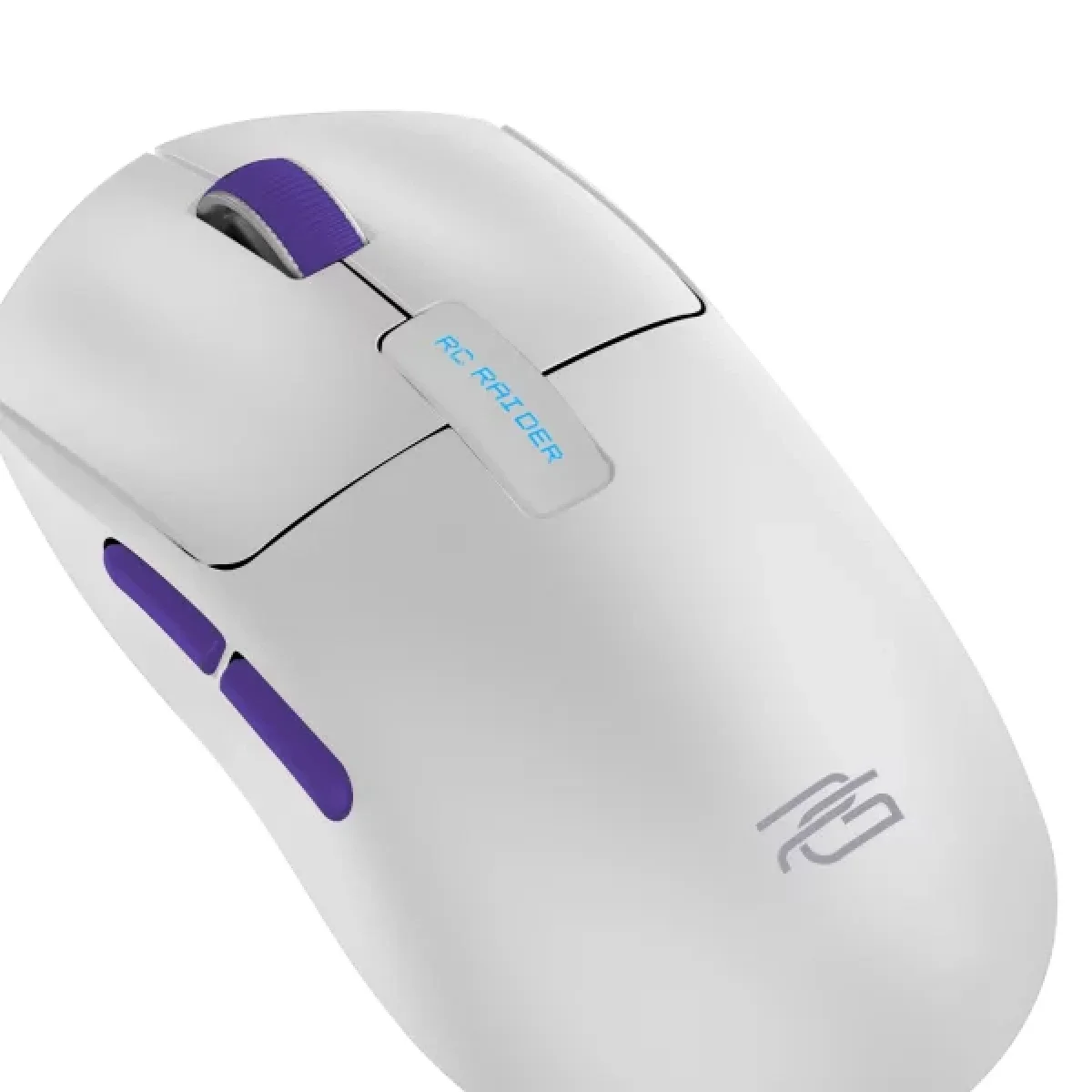 Proove RC Raider 8K Tri-Mode Wireless Gaming Mouse 32000 DPI White/Purple - Thumbnail 5
