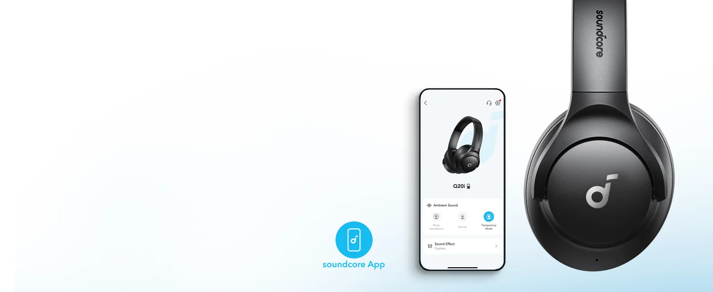 سماعات Anker Soundcore Q20i لاسلكية بعزل ضوضاء هجين نشط، أبيض - Thumbnail 12