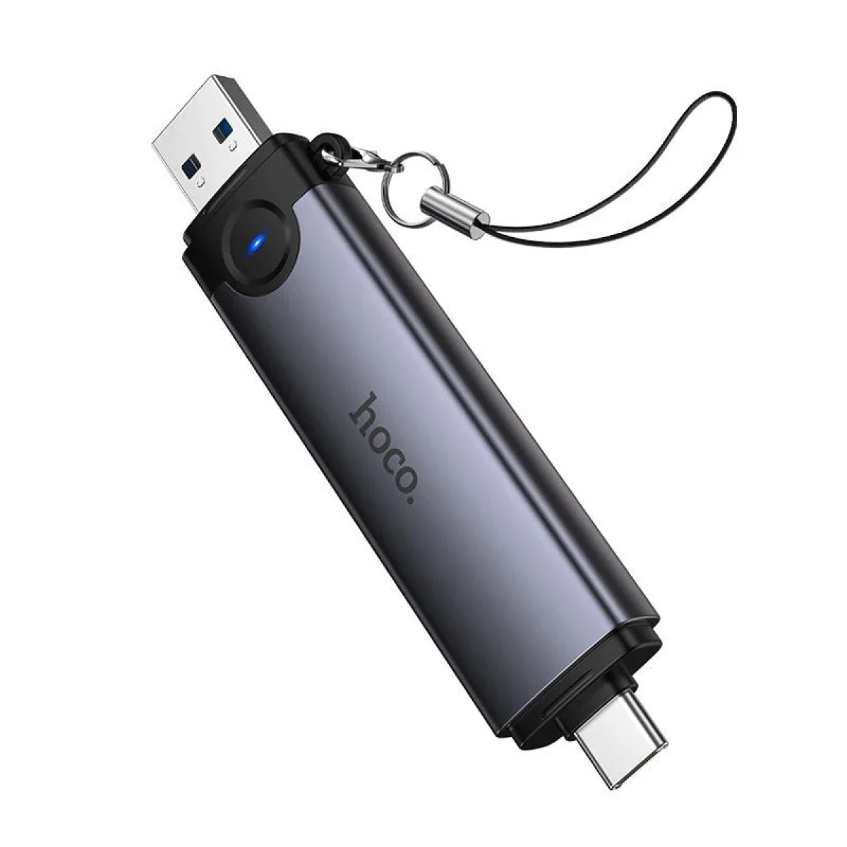 HOCO HB56 USB-A & USB-C OTG Card Reader for SD/TF Cards, USB 2.0 - Image 5