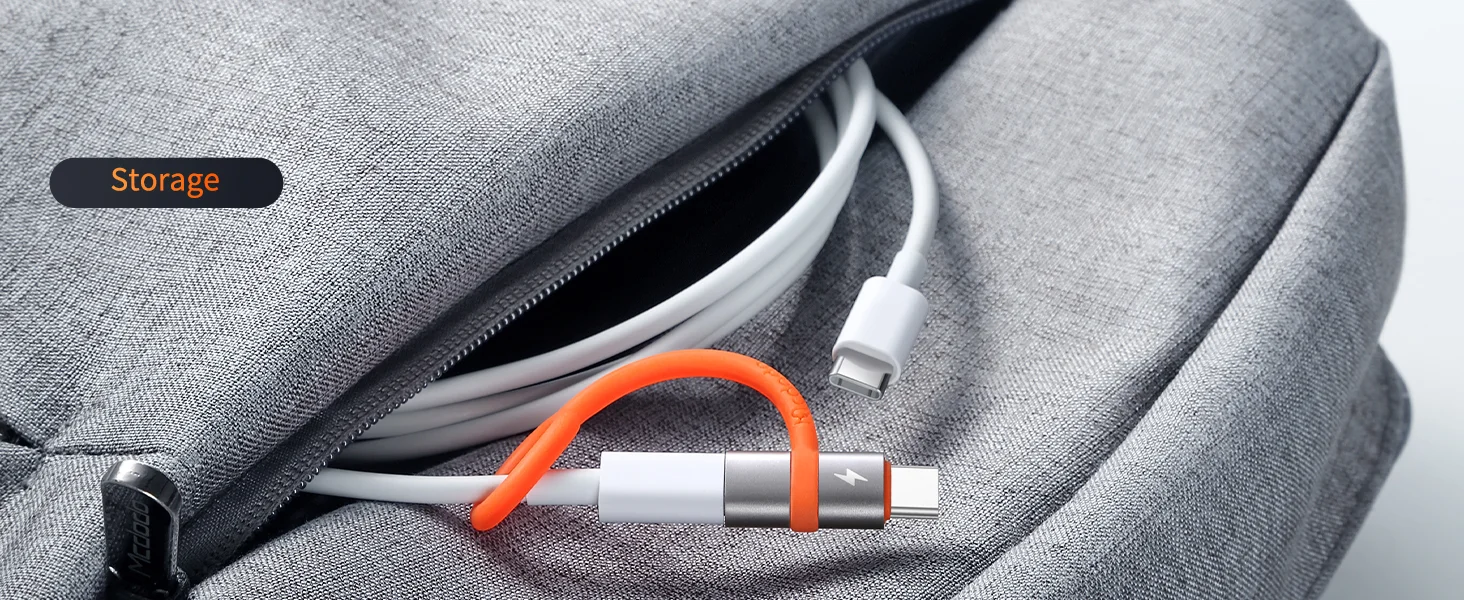 Mcdodo OT-5530 Lightning Female to USB-C Male Adapter 60W PD Fast Charging - Image 14