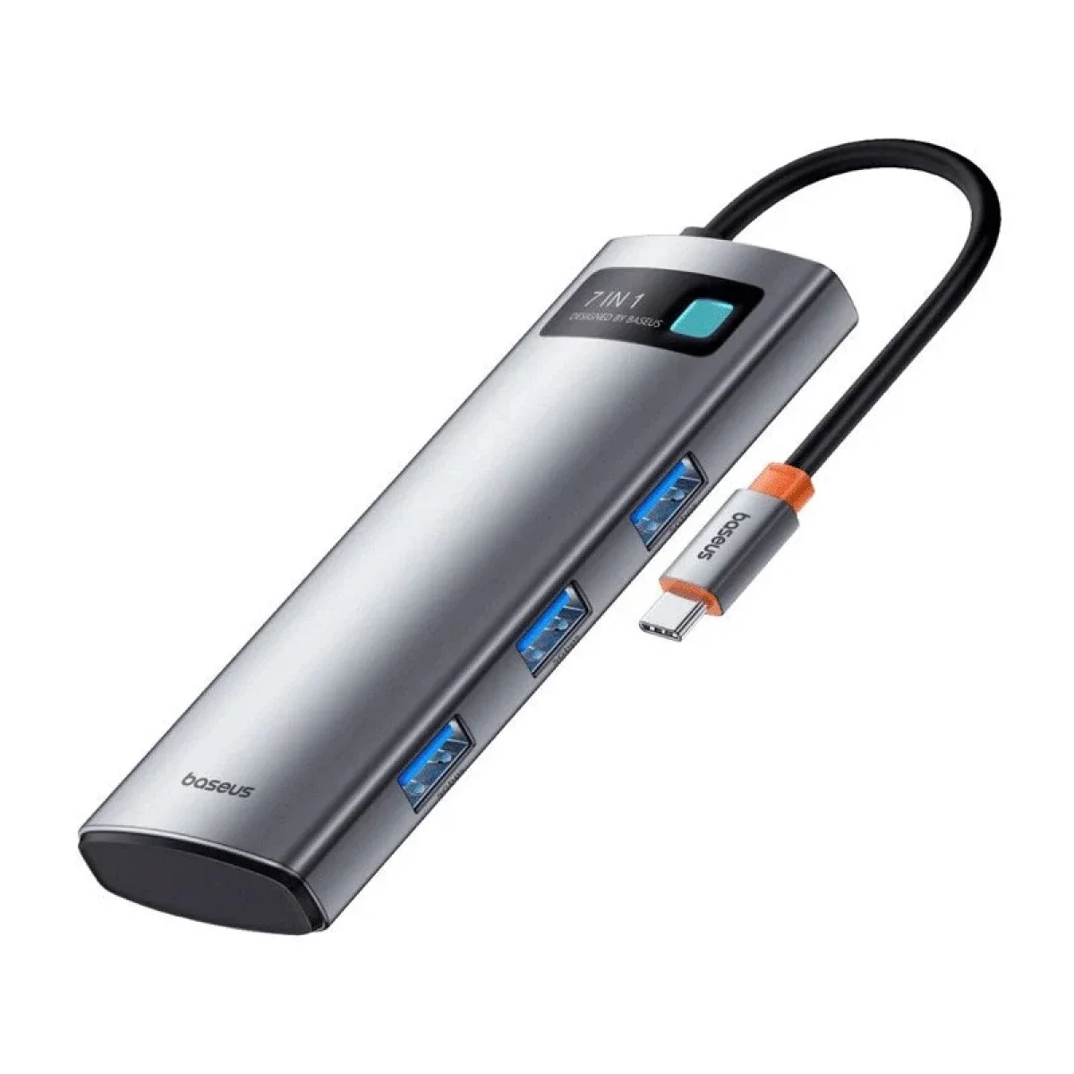 Baseus Gleam 7-in-1 USB-C Hub with 4K 60Hz HDMI, 3x USB 3.0, PD, SD/TF