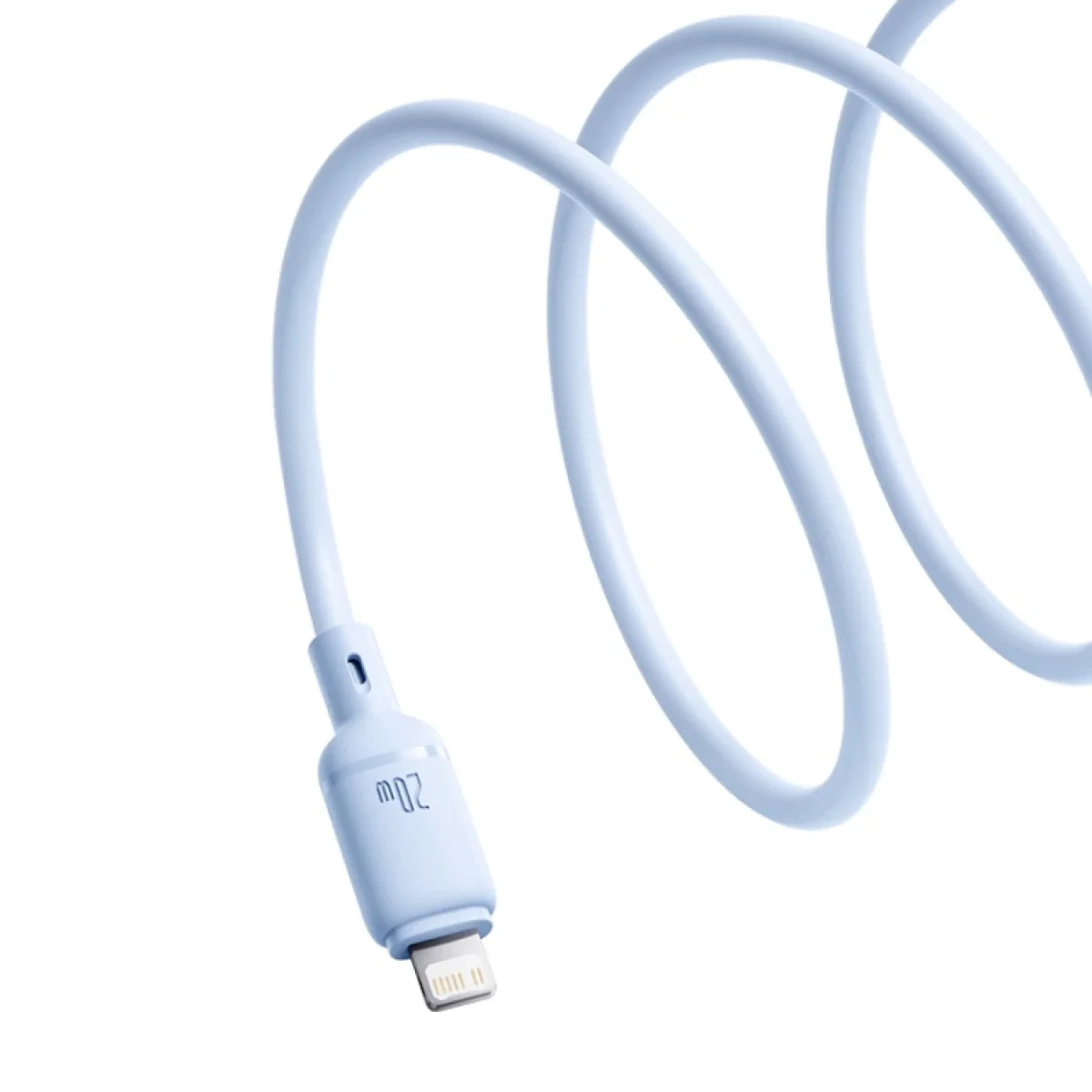 Baseus Silky Series USB-C to Lightning Fast Charging Cable 20W - Blue - Thumbnail 3
