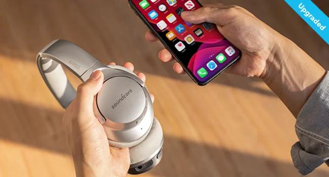 Anker Soundcore Life Q20 Hybrid ANC Wireless Over-Ear Headphones, Silver - Thumbnail 18