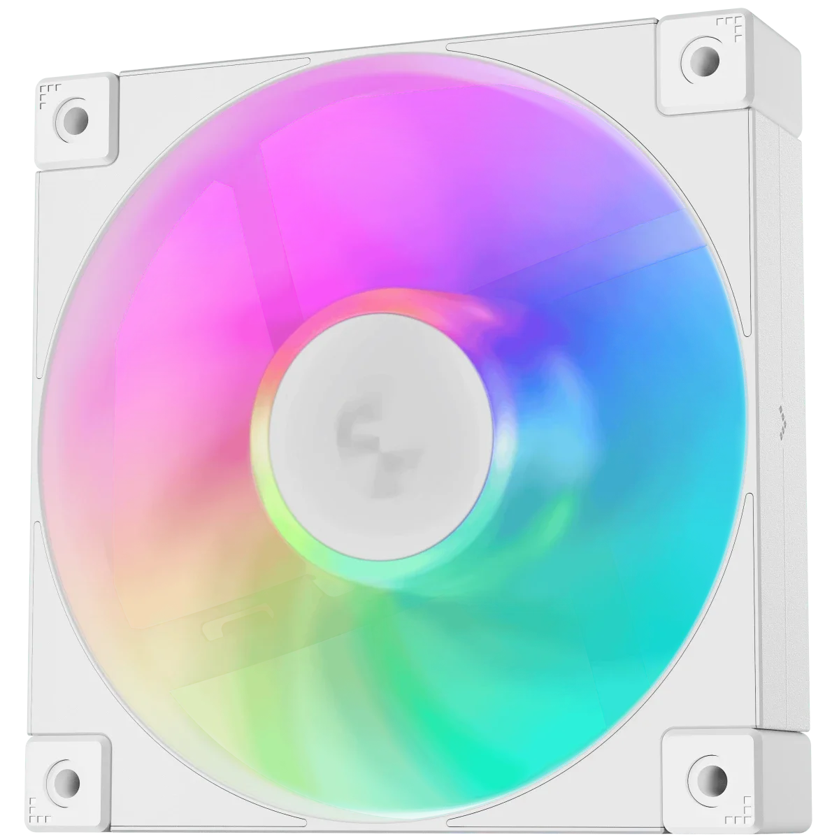 مروحة كيس DeepCool FD12 ARGB مقاس 120 مم عبوة 3 قطع باللون الأبيض - Thumbnail 3