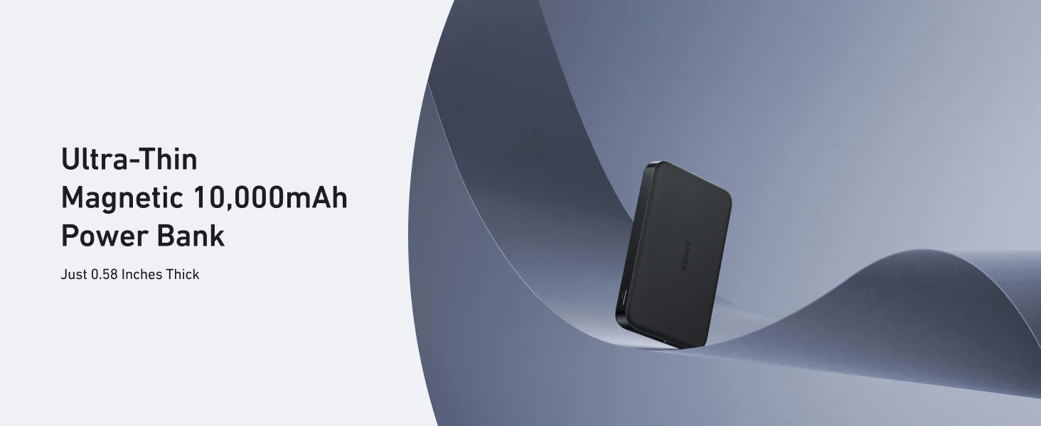 Anker MagGo Ultra-Slim 10,000mAh Qi2 Magnetic Power Bank 15W White - Thumbnail 11