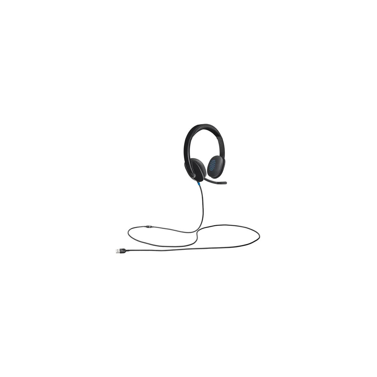 سماعة رأس Logitech H540 سلكية USB مع ميكروفون عازل للضوضاء - Thumbnail 4