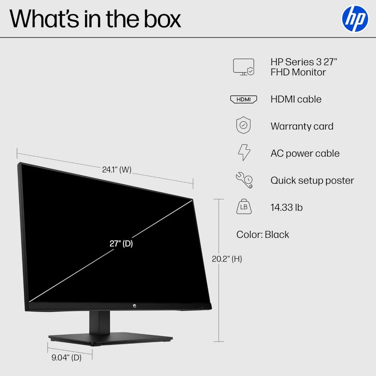 شاشة HP Series 3 Pro (2025) 324ph للأعمال 24 إنش FHD IPS بمعدل 100 هرتز - Thumbnail 7