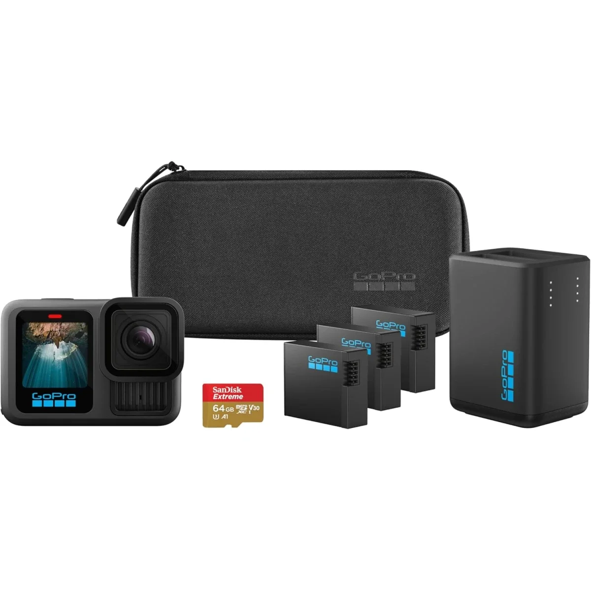 كاميرا أكشن GoPro HERO13 Black باقة طاقة ممتدة مع 3 بطاريات Enduro - Thumbnail 5