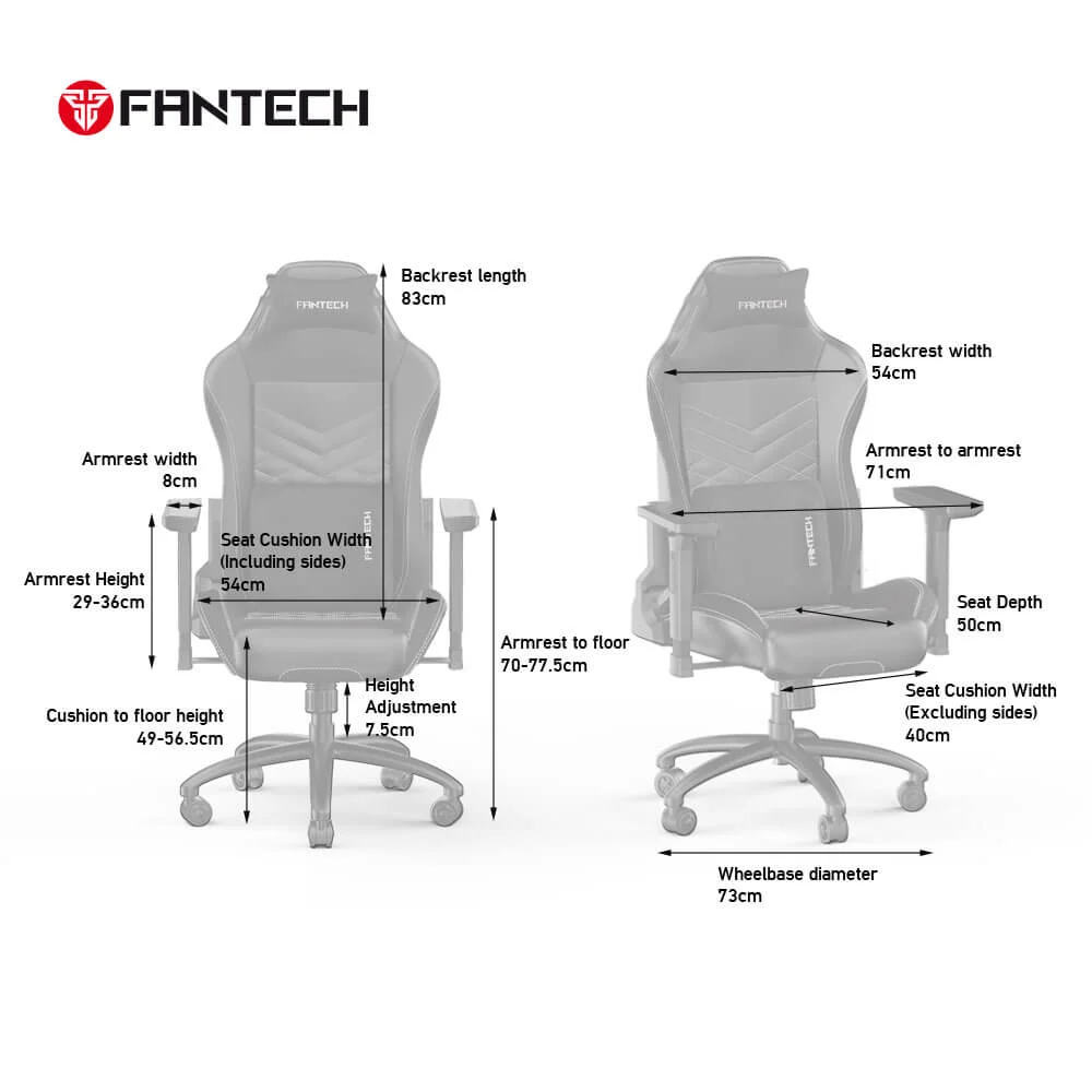كرسي ألعاب Fantech Ledare GC192 بني - Thumbnail 5