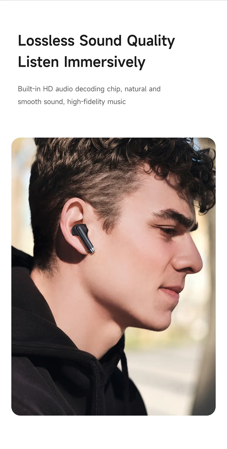 Mcdodo HP-3290 Wireless Earbuds with Bluetooth 5.3, Digital Display & 13mm Drivers - Black - Thumbnail 11
