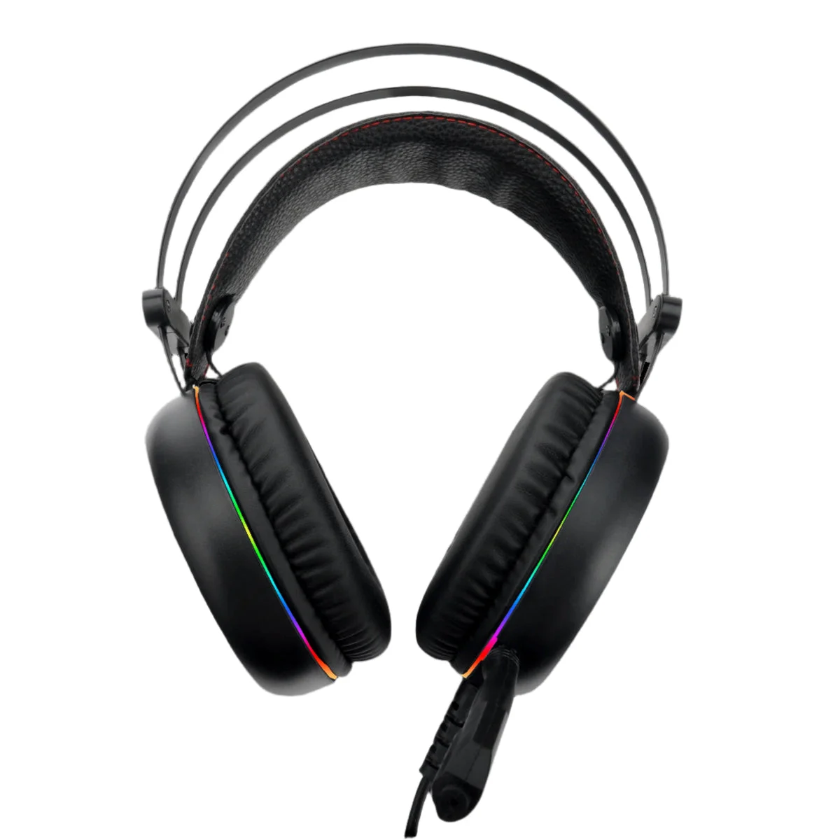 سماعة ألعاب Dragon War G-HS-012 بإضاءة RGB وصوت AUX 3.5 مم + USB للإضاءة، أسود - Image 2