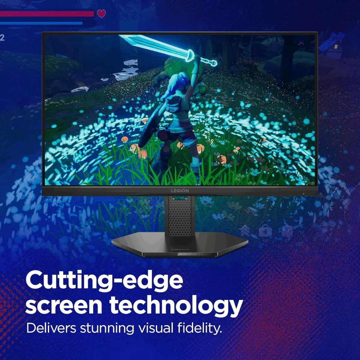شاشة ألعاب Lenovo Legion 25-10 مقاس 24.5 إنش FHD IPS بتردد 320 هرتز وزمن استجابة 0.5 مللي ثانية HDR10 - Thumbnail 2