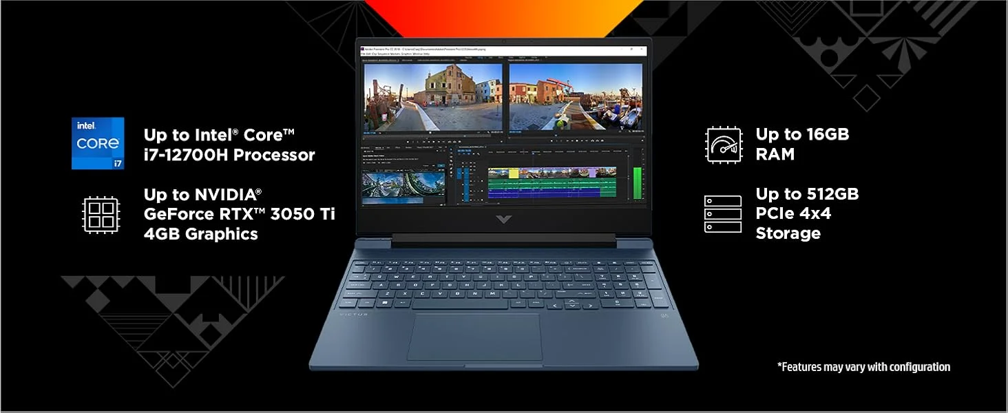 لابتوب ألعاب HP Victus 15-fa2104TX، شاشة IPS FHD 15.6 إنش بتردد 144 هرتز، Core i7-13620H، RTX 4050 6GB، رام 16GB، SSD 512GB، أزرق Performance Blue - Image 10