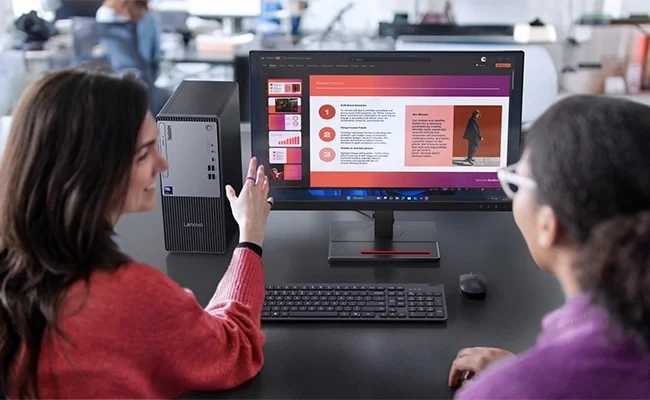 Lenovo ThinkCentre Neo 50t Gen 6 Tower Desktop, Core Ultra 7 265, 16GB RAM, 512GB SSD, Black - Thumbnail 2