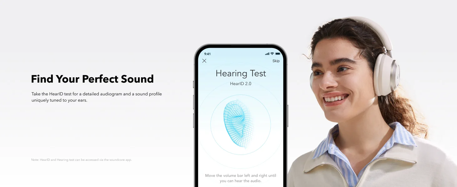 Anker Soundcore Space One Pro Wireless ANC Headphones with Case, 60H Playback - White - Thumbnail 18