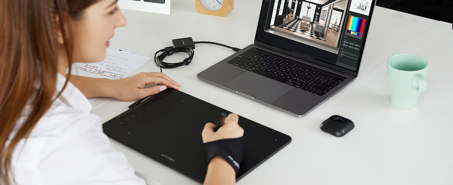 لوح رسم XPPen Deco 01 V3 10x6 إنش مع قلم بدون بطارية و16384 مستوى ضغط و8 أزرار اختصار - Image 18