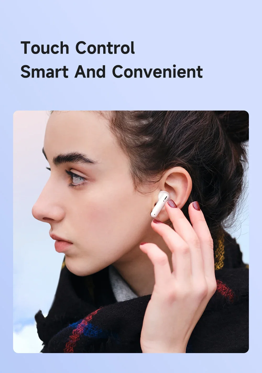 Mcdodo HP-0040 Good Sound TWS Earbuds, Bluetooth 5.3, IPX4, White - Thumbnail 12