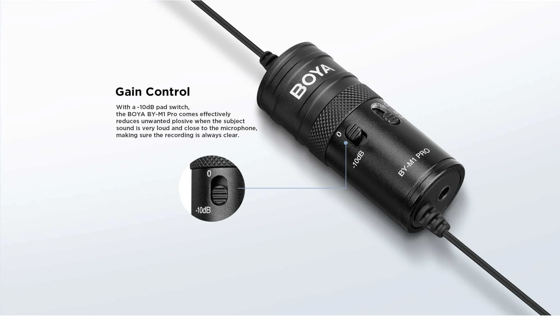 Boya BY-M1 Omnidirectional Lavalier Microphone 3.5mm - Thumbnail 6