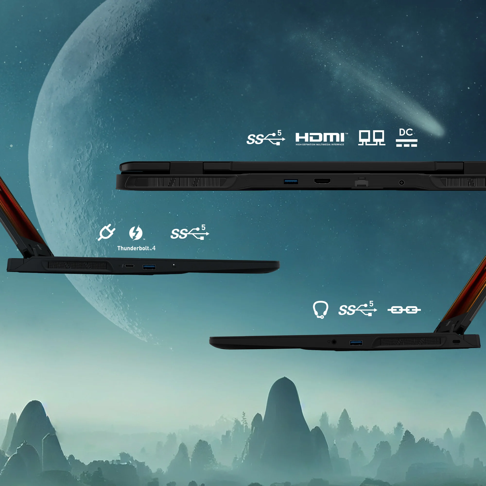 MSI Crosshair 17 HX AI (2025) D2XWGKG Gaming Laptop 17.0-inch 2.5K 240Hz Core Ultra 9 275HX RTX 5070 - Thumbnail 16