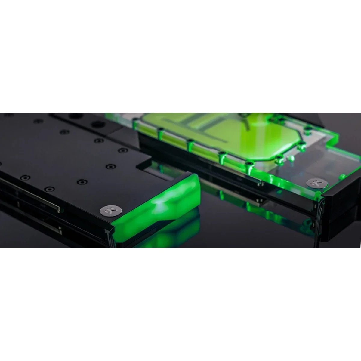 بلوك تبريد مائي لكرت الشاشة EKWB EK-Vector GeForce RTX 2080 Ti RGB نيكل + Plexi - Thumbnail 2