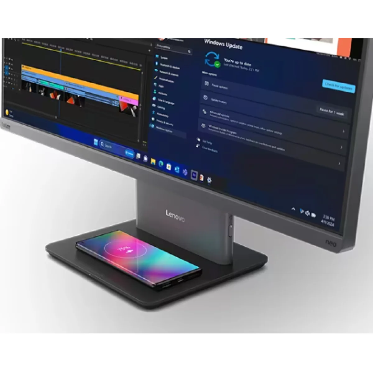 كمبيوتر الكل في واحد Lenovo ThinkCentre Neo 50a 27 Gen 5 بمعالج Intel Core 5 210H، رام 16GB، SSD 512GB، شاشة 27 إنش FHD، Luna Grey - Image 7