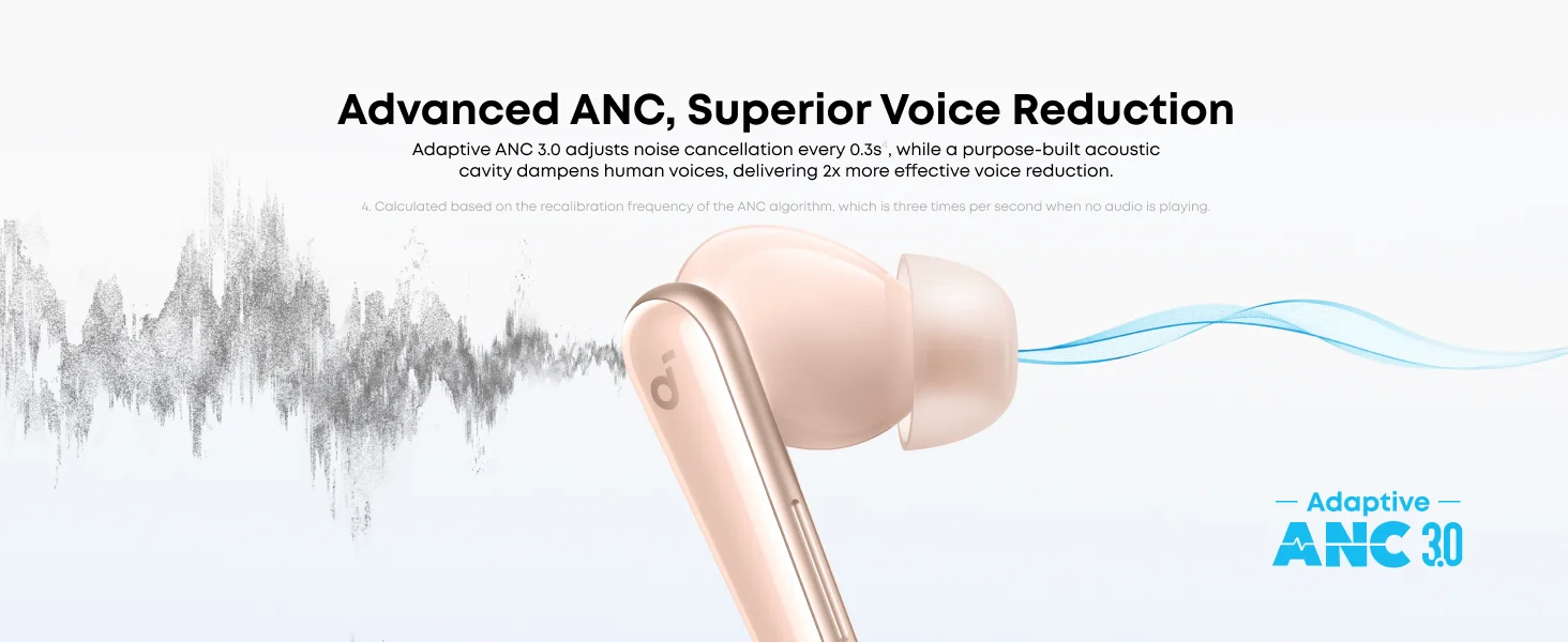سماعات أذن لاسلكية مانعة للضوضاء Anker soundcore Liberty 5 - وردي - Thumbnail 11