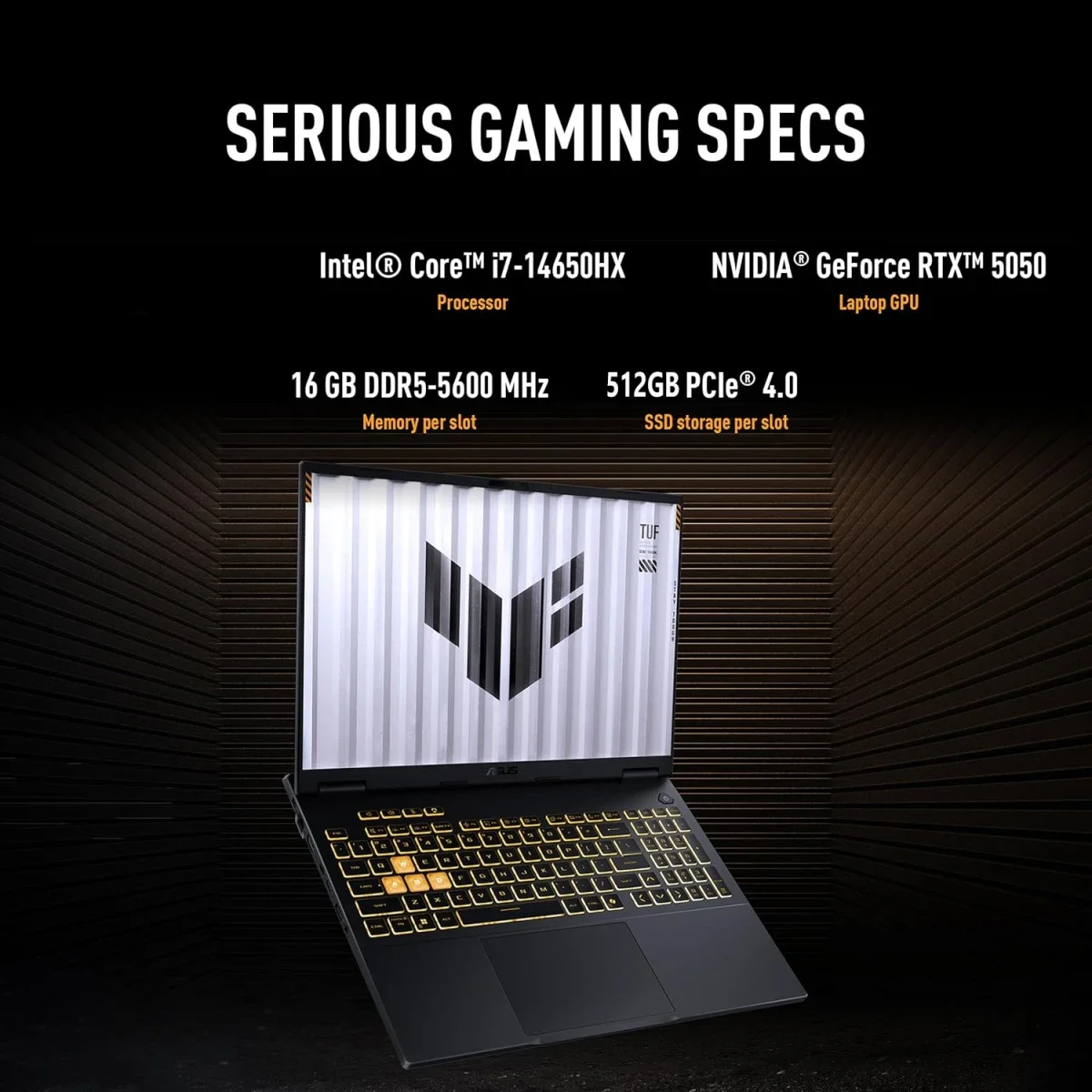 Asus TUF Gaming F16 (2025) FX608JHR Laptop Intel Core i7-14650HX RTX 5050 16GB RAM 512GB SSD 16.0-inch 165Hz - Thumbnail 2