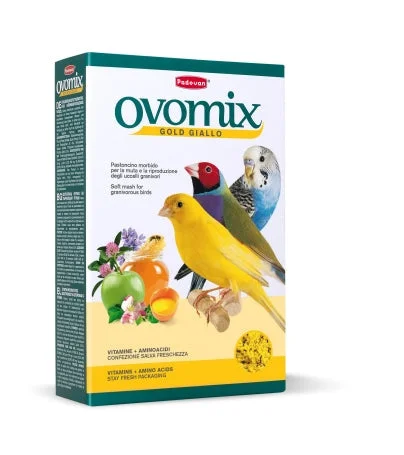 طعام طيور Padovan Ovomix Gold Giallo طعام طري أصفر 300غ
