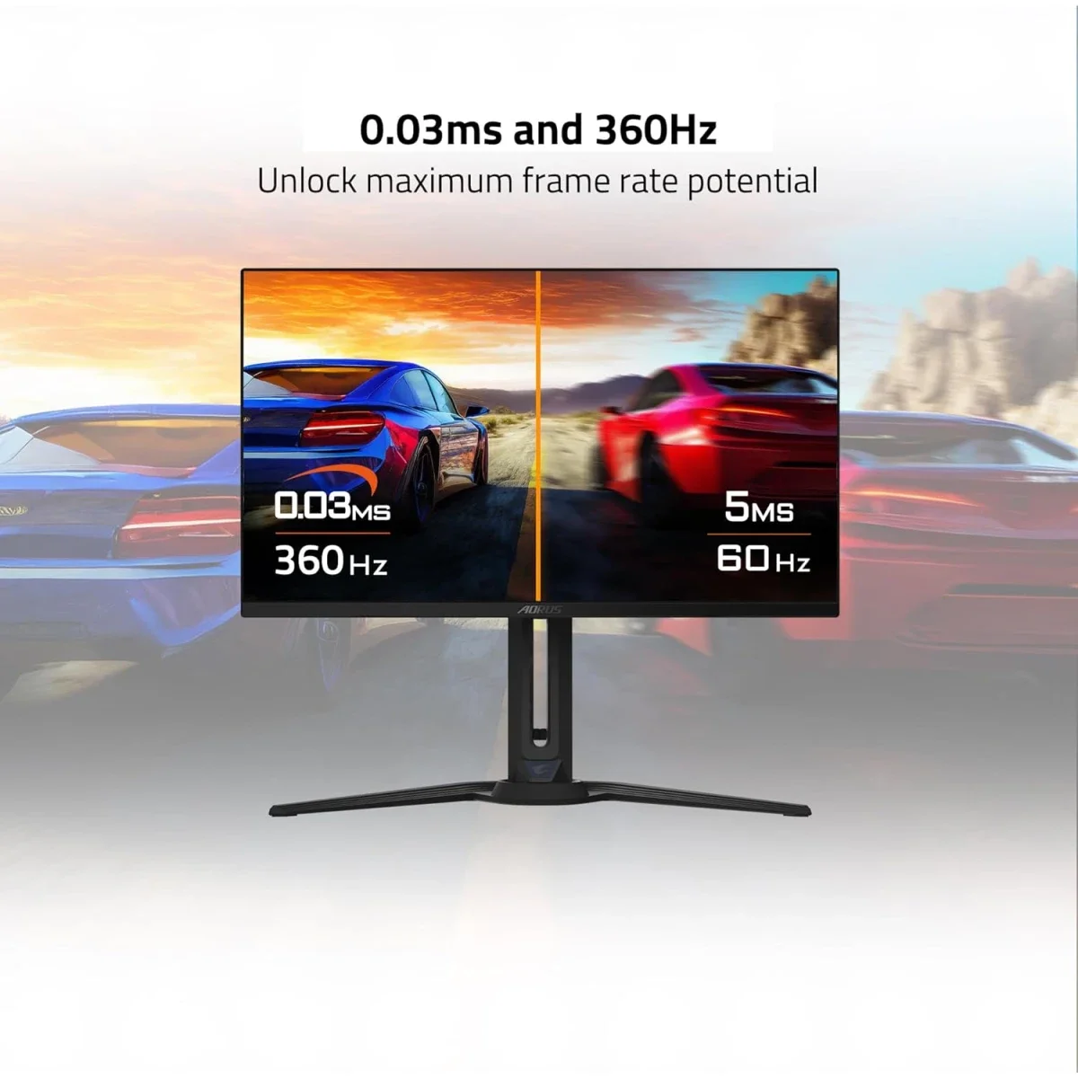 شاشة ألعاب GIGABYTE FO27Q3 AORUS QD-OLED قياس 27 إنش QHD بتردد 360Hz - Thumbnail 3