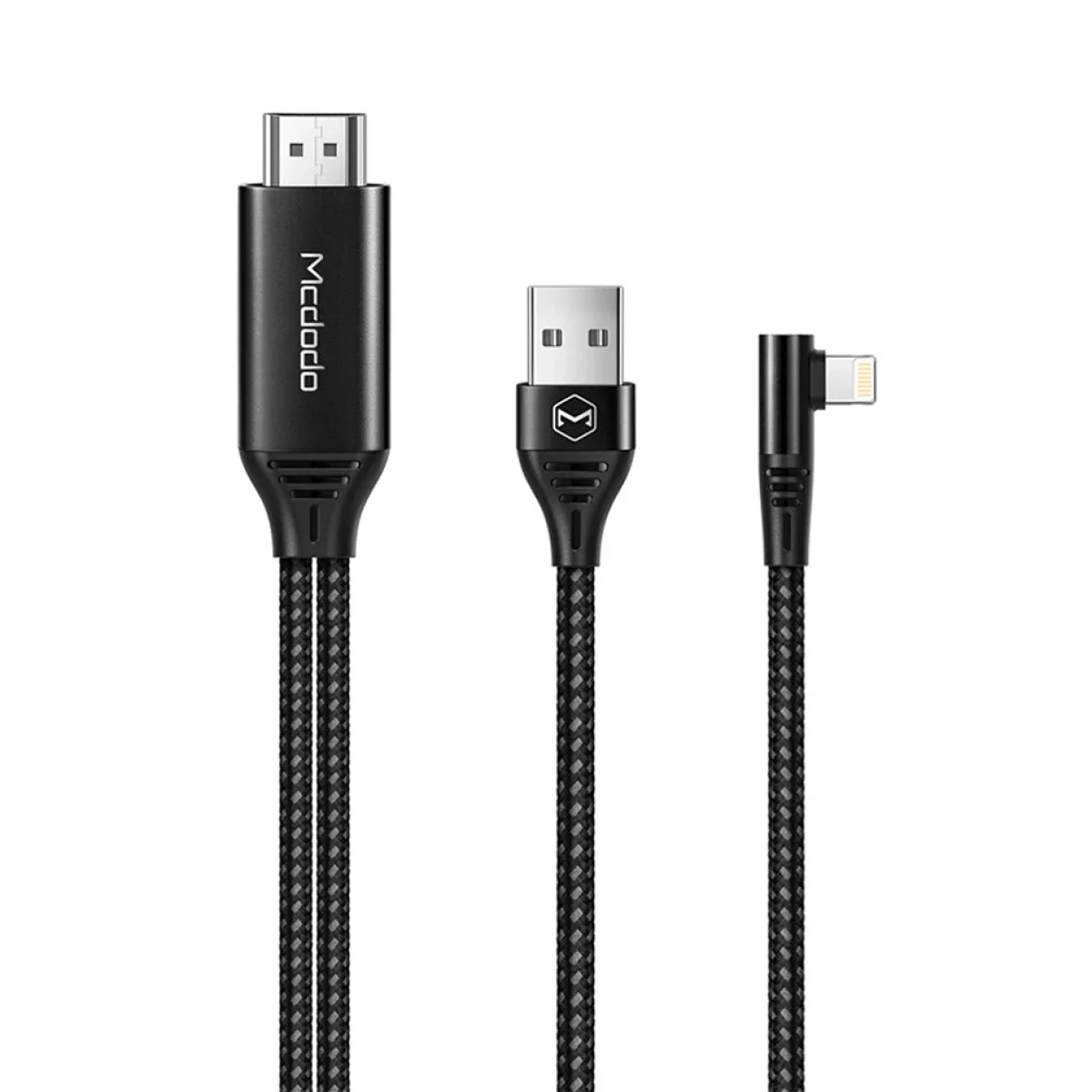 Mcdodo CA-6400 Lightning to HDMI 4K Adapter Cable with USB Port 2M for iPhone iPad