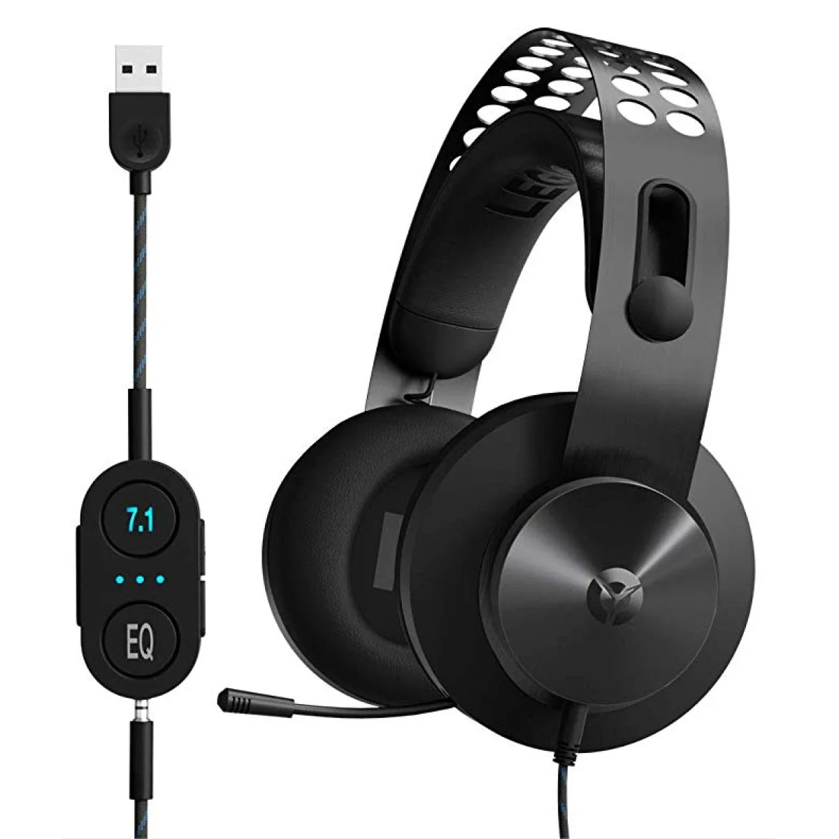 سماعة ألعاب Lenovo Legion H500 Pro بصوت محيطي 7.1 وميكروفون عازل للضوضاء