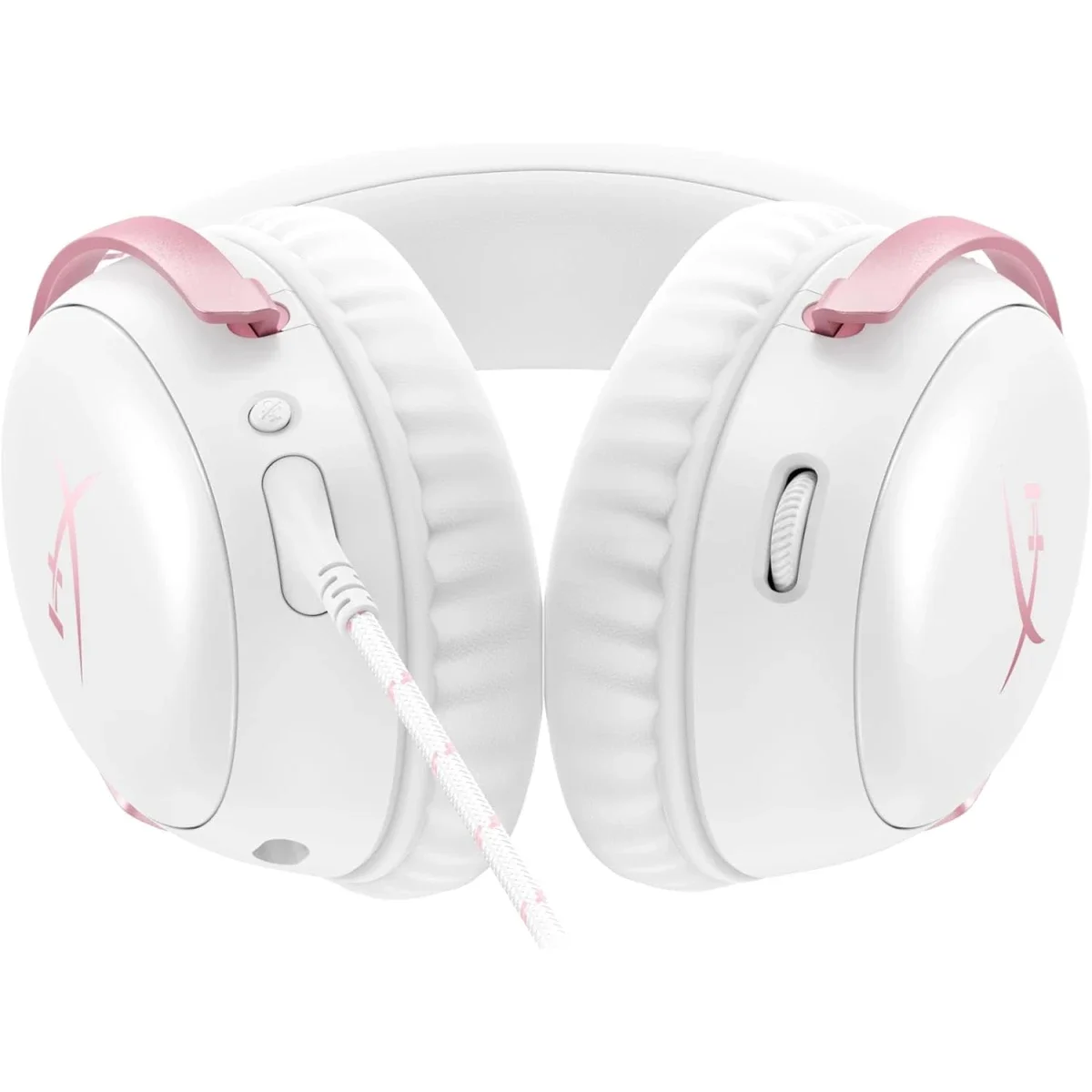 HyperX Cloud III Wired Gaming Headset, 53mm Drivers, DTS Spatial Audio, Pink - Thumbnail 3
