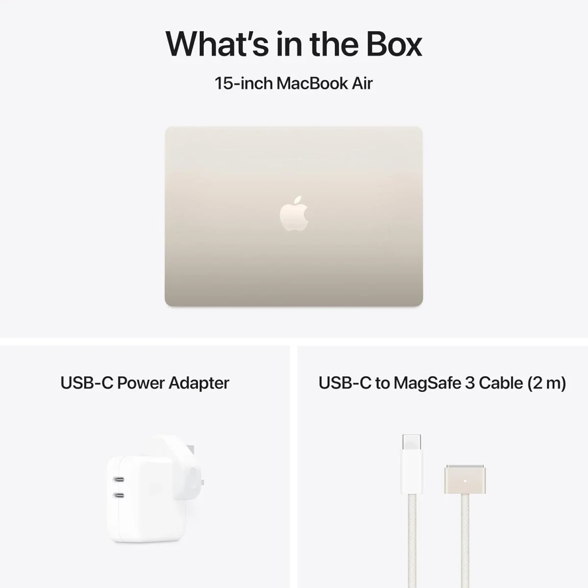 Apple MacBook Air 15.3-inch (2025) M4 24GB RAM 512GB SSD Starlight - Thumbnail 8