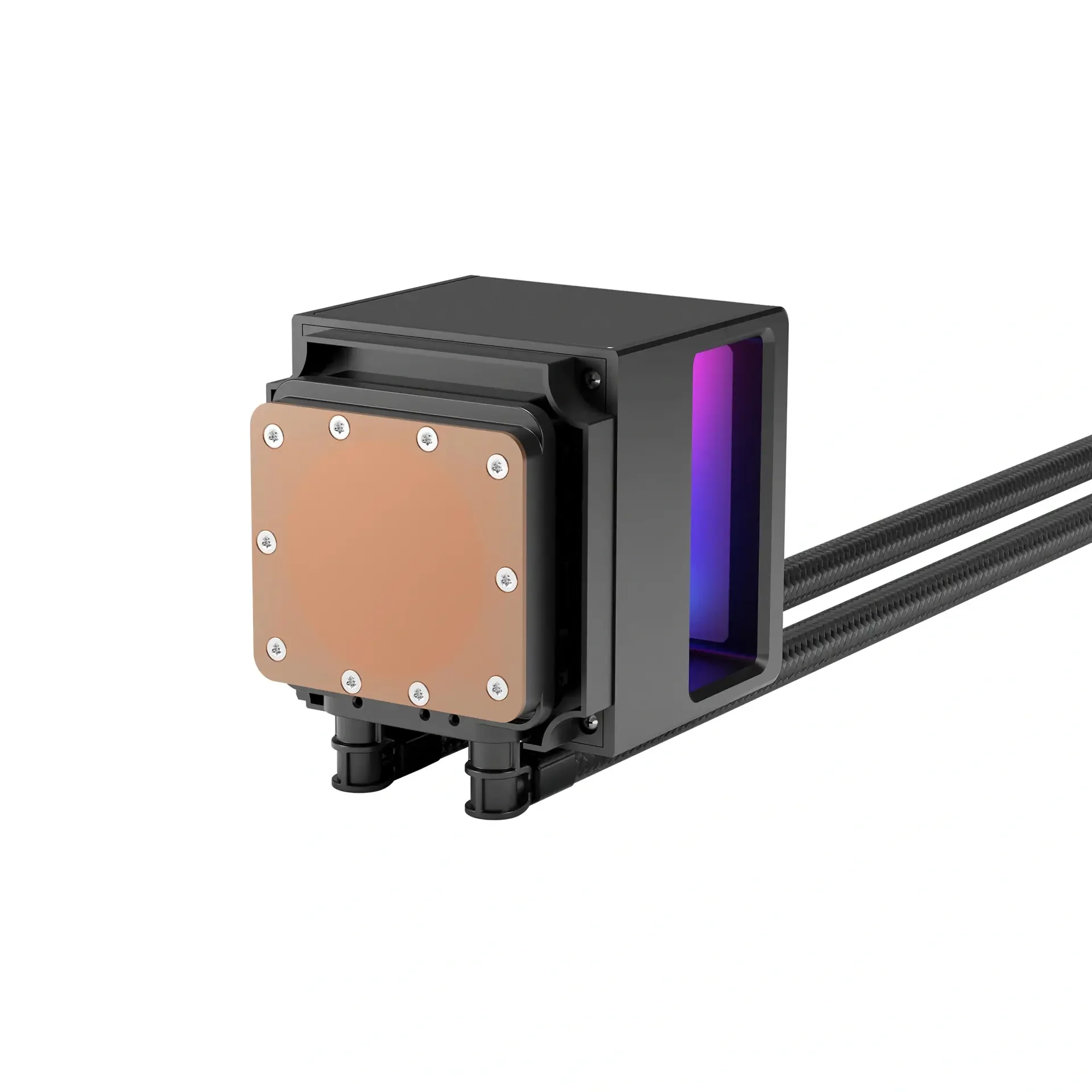 مبرد سائل للمعالج GAMDIAS CHIONE P5-240 ARGB 240mm مع شاشة IPS LCD باللون الأسود - Image 4