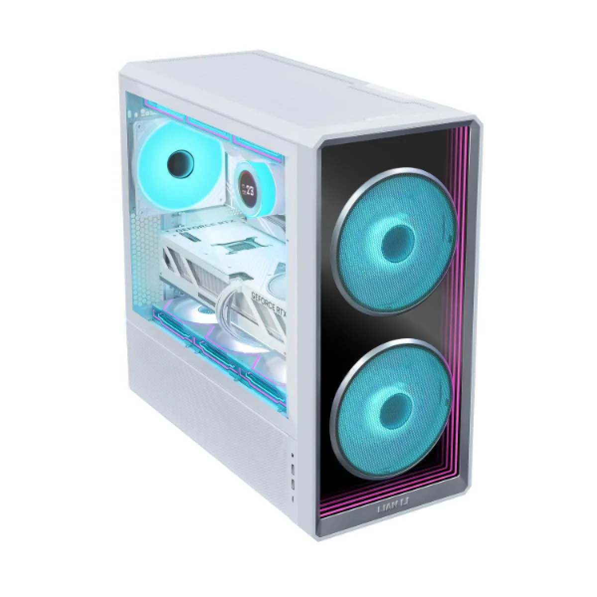 هيكل ألعاب LIAN LI LANCOOL 217 217INFX-W أبيض ARGB ATX ميد تاور - Image 2