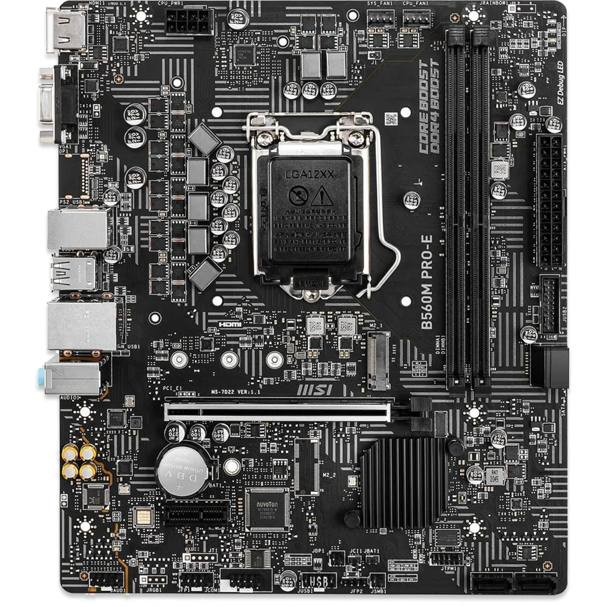 MSI PRO B860M-E mATX Motherboard LGA 1851 DDR5 PCIe 5.0 M.2 Gen5 5G LAN - Image 2