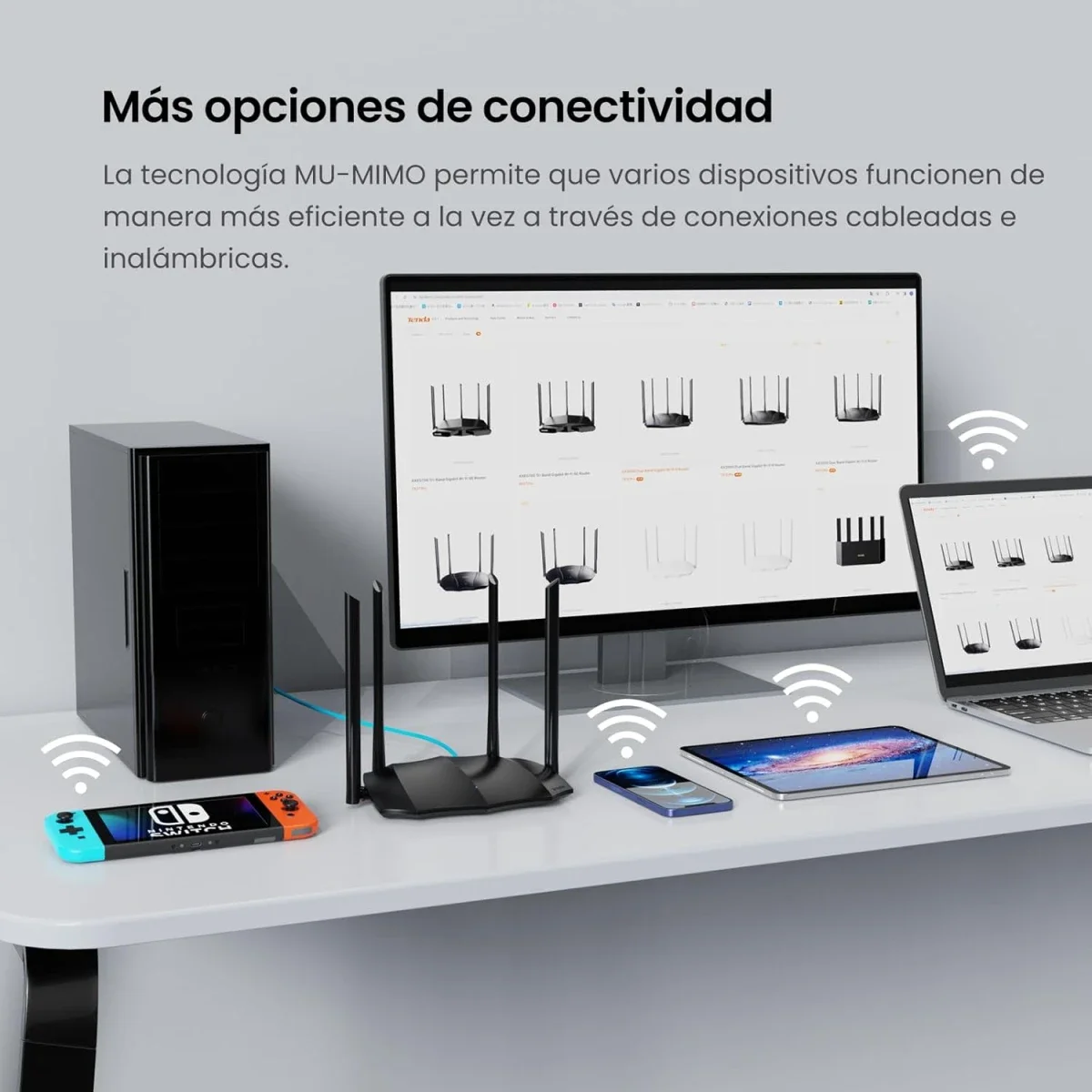 Tenda AC8 AC1200 Dual-Band Gigabit Wi-Fi Router - Thumbnail 5