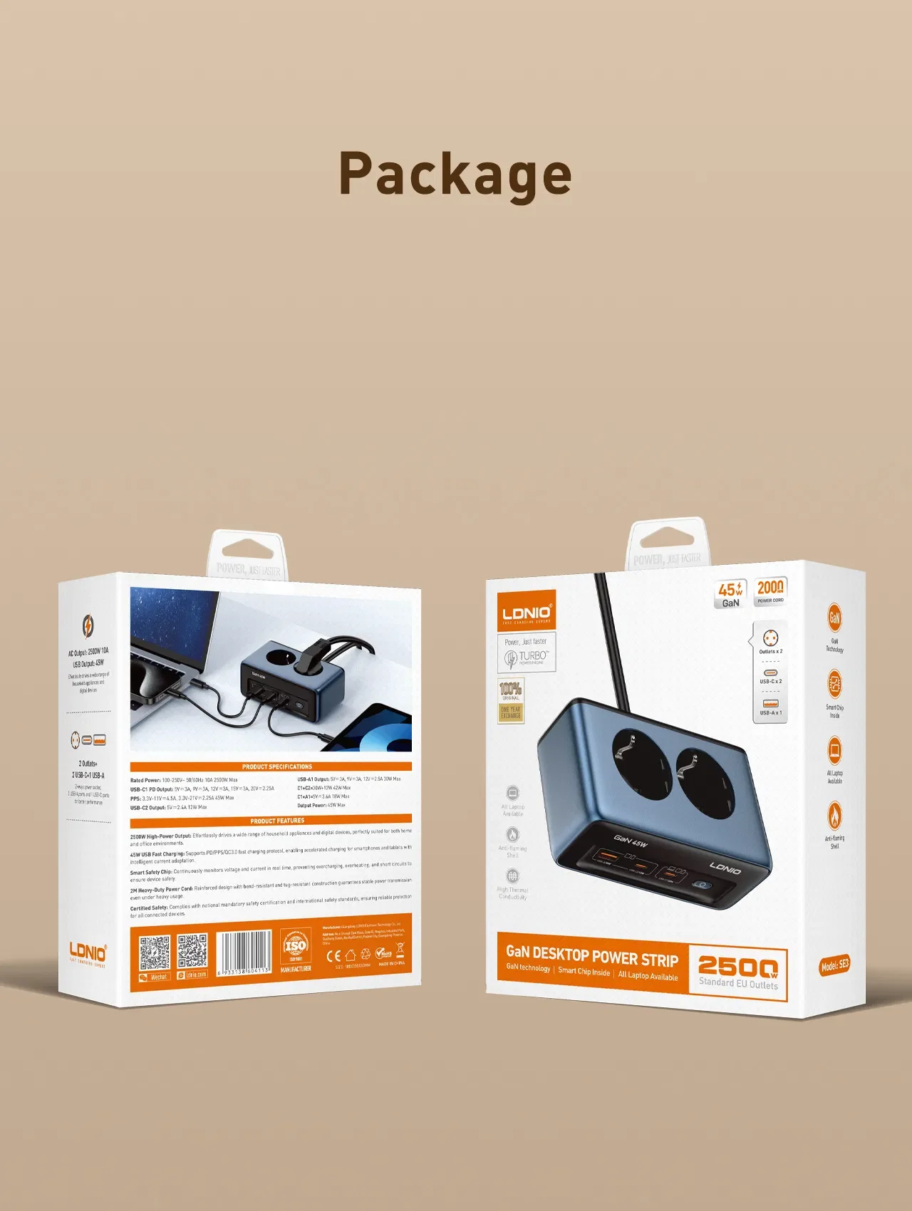 وصلة كهرباء LDNIO SE3 EU مع 4 مقابس AC و3 منافذ USB - Image 16
