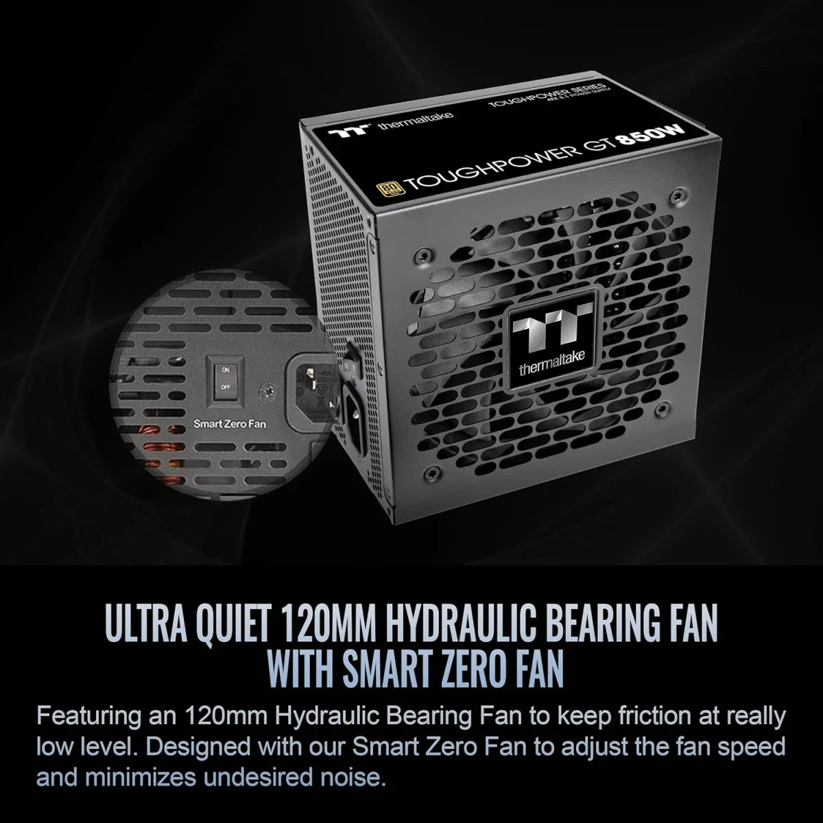 Thermaltake Toughpower GT 850W ATX 3.1 80 PLUS Gold Fully Modular Power Supply Black - Thumbnail 7