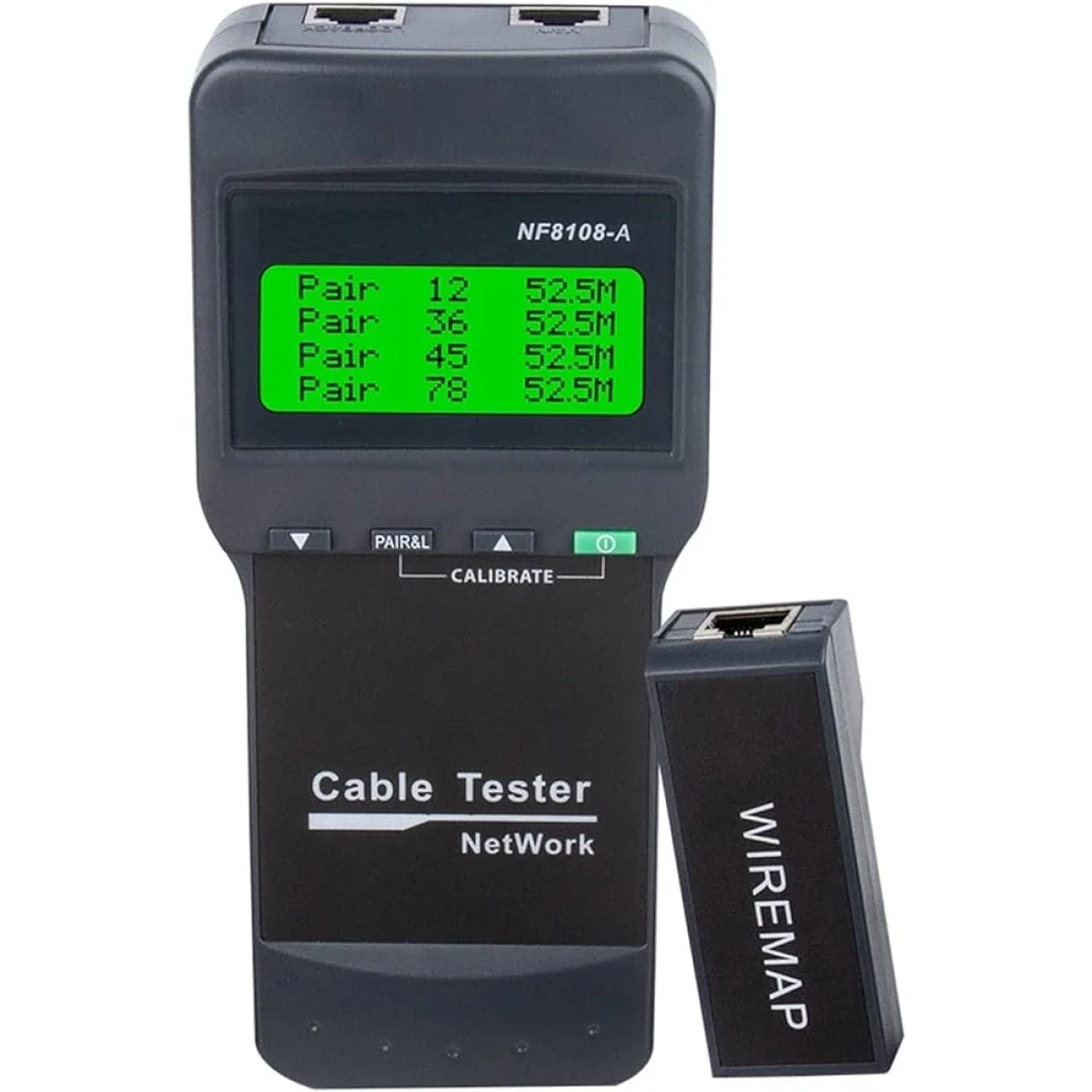 جهاز فحص كابلات الشبكة NOYAFA NF-8108M مع 8 وحدات بعيدة لكابلات RJ45 Cat5 Cat5e Cat6 Cat6e