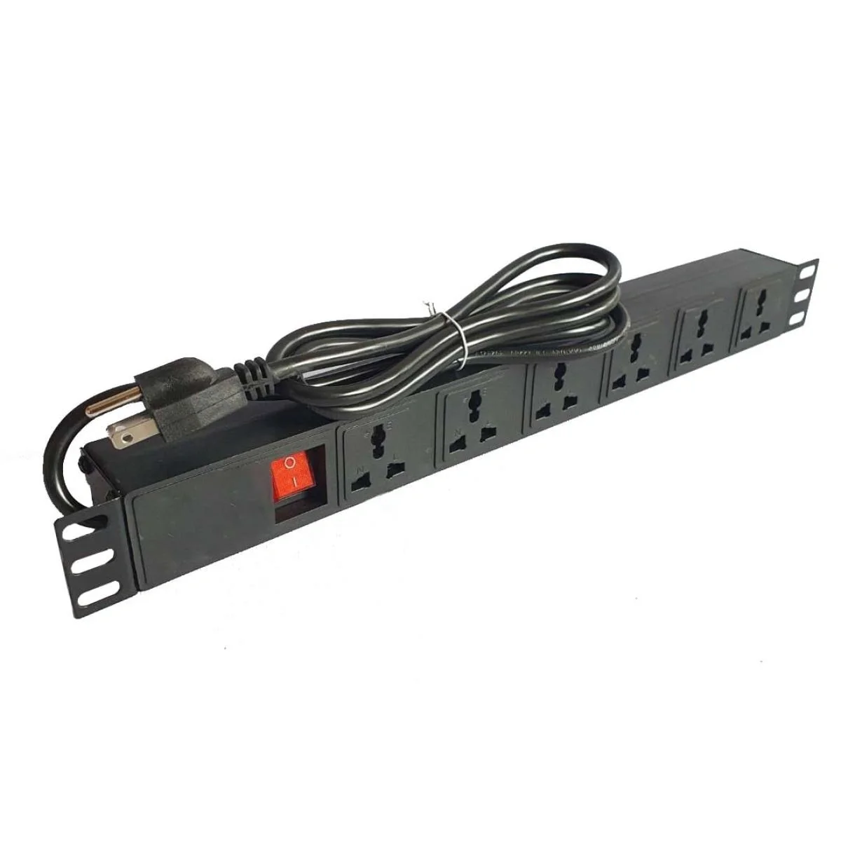 وحده توزيع طاقه PDU عالميه ب 6 منافذ و تستخدم علي مكاتب كوحده ثابته