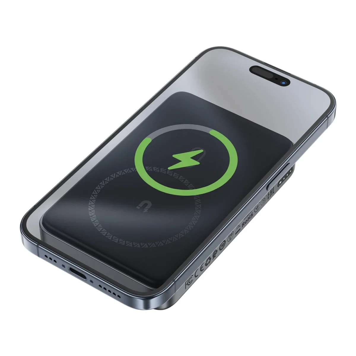 ACEFAST M10 10000mAh Magnetic Wireless Power Bank with PD 30W and 15W Charging - Black - Image 2