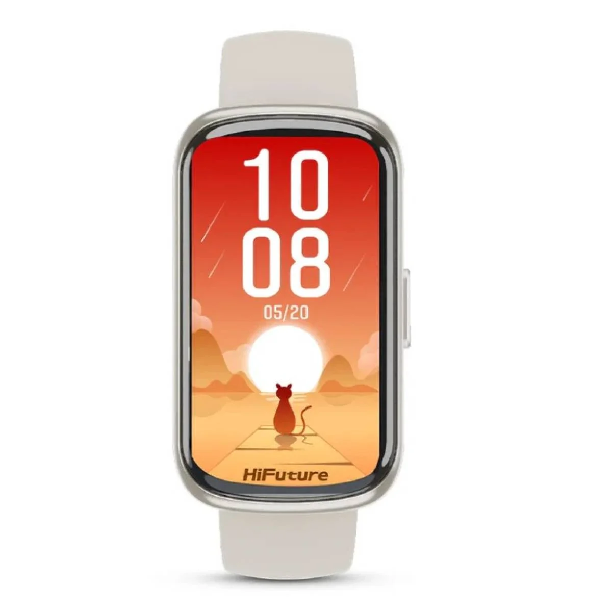 HiFuture EVO2 Smartwatch with 1.47 Inch IPS Display, 7 Days Battery Life, 100+ Sport Modes, IP68 Waterproof, White - Thumbnail 2