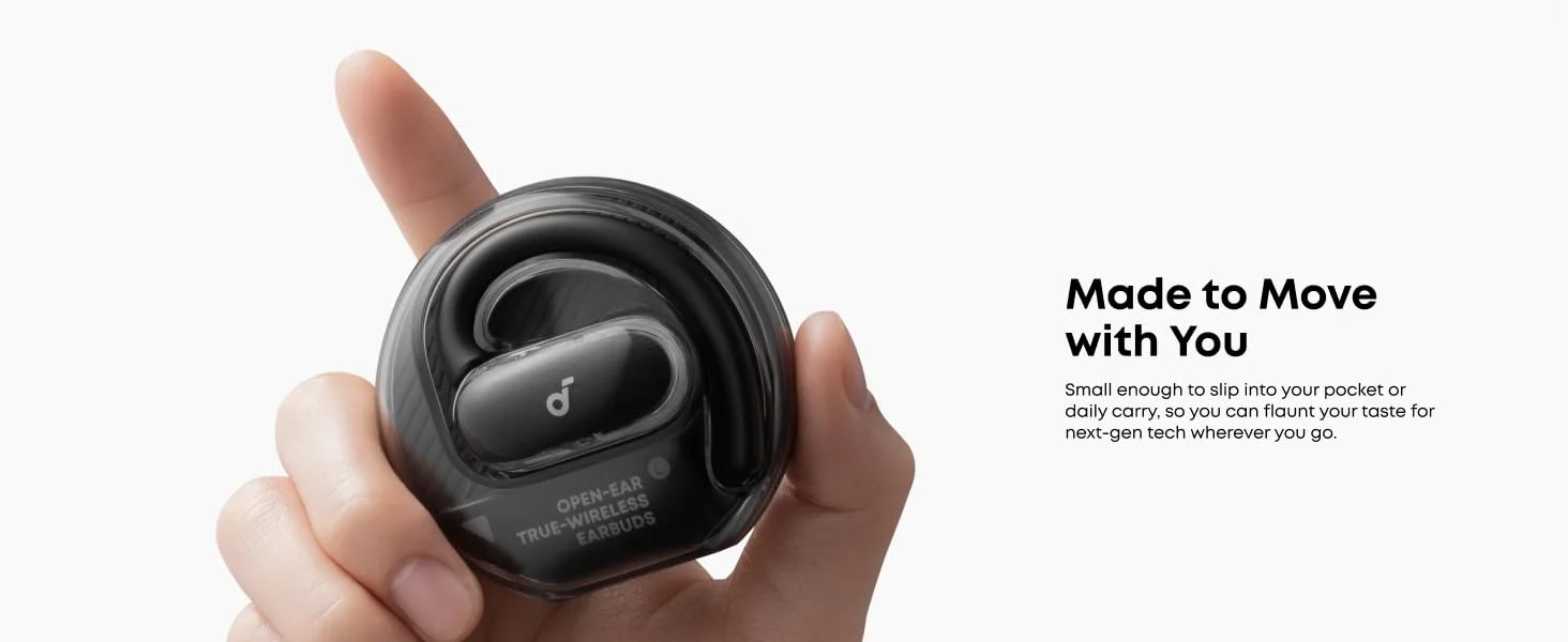 سماعات مفتوحة الأذن Anker Soundcore V40i بتقنية Bluetooth 5.4 ووقت تشغيل 21 ساعة - أسود - Image 11