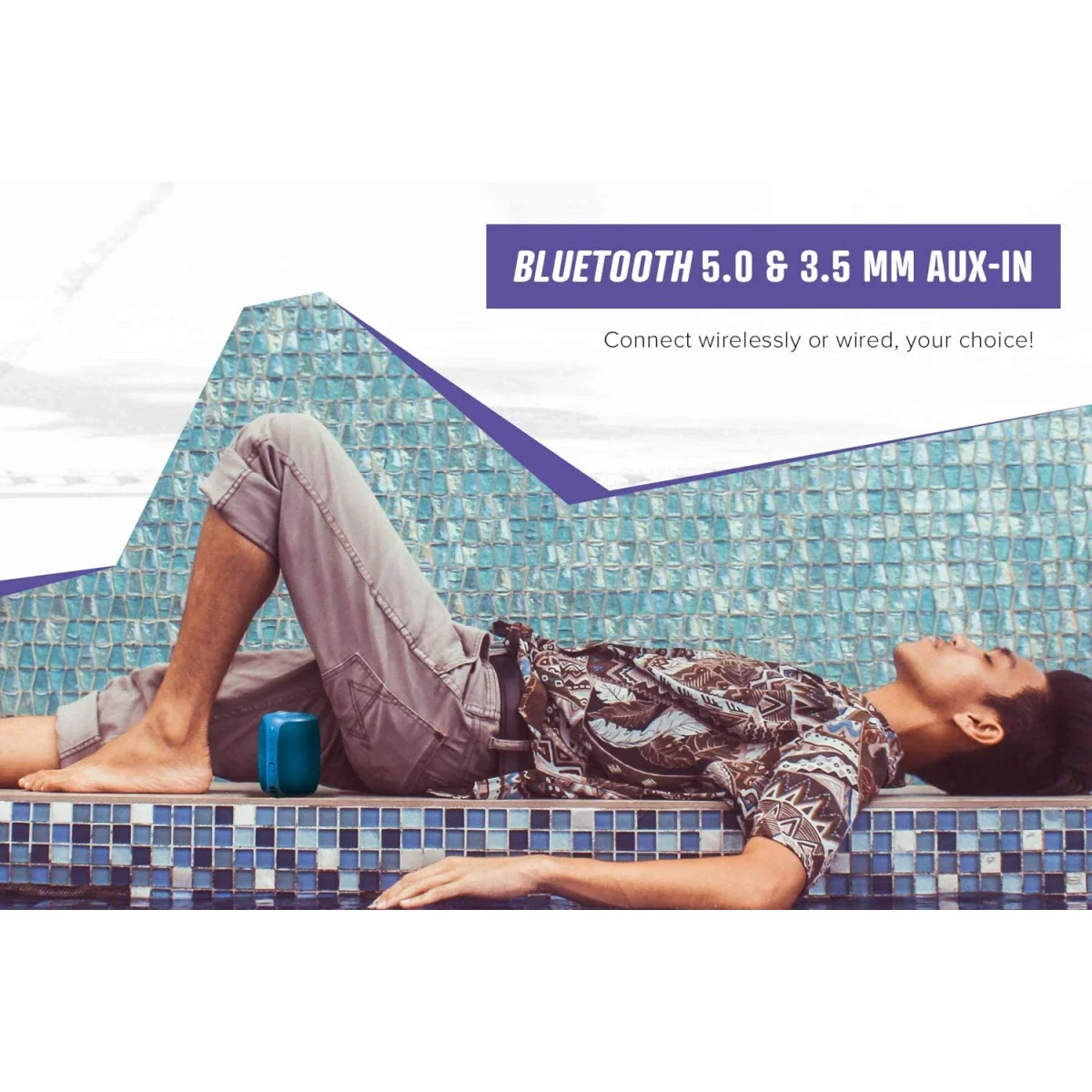 Creative MUVO Play Portable Bluetooth 5.0 Speaker IPX7 Waterproof Black - Thumbnail 3