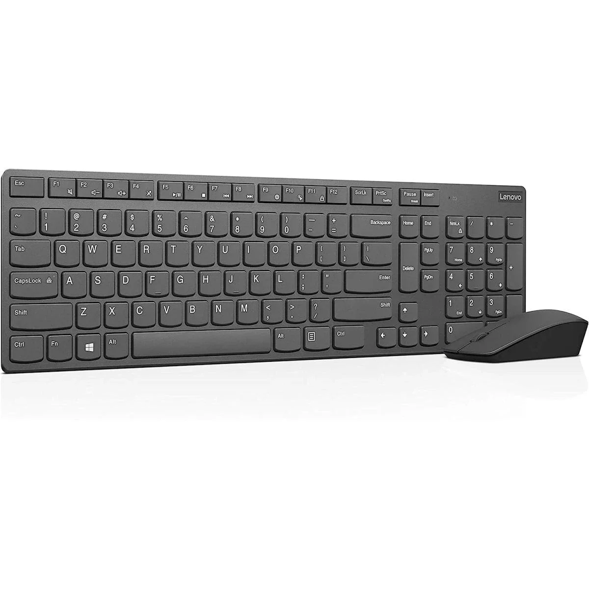 طقم لوحة مفاتيح وماوس لاسلكي قابل لإعادة الشحن Lenovo Professional