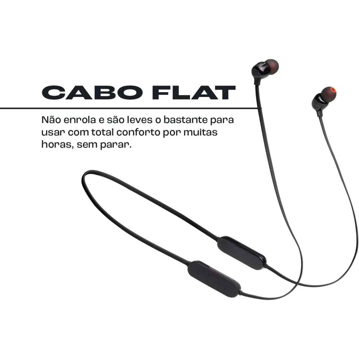 JBL Tune 125BT Wireless In-Ear Headphones with Pure Bass, Bluetooth 5.0, 16H Battery - Black - Image 4
